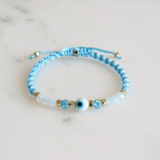 Evil Eye Macramé Bracelet