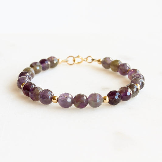 Amethyst Beaded Bracelet